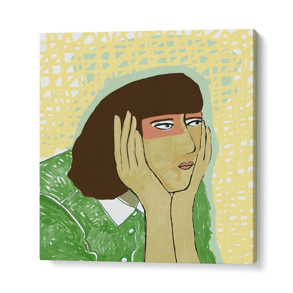 PENSIVE WOMAN PORTRAIT