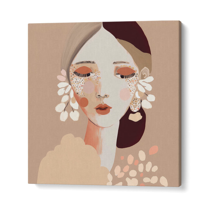 PORTRAIT OF A WOMAN WITH A CALM EXPRESSION , PORTRAITS & FIGURATIVE ILLUSTRATIONS