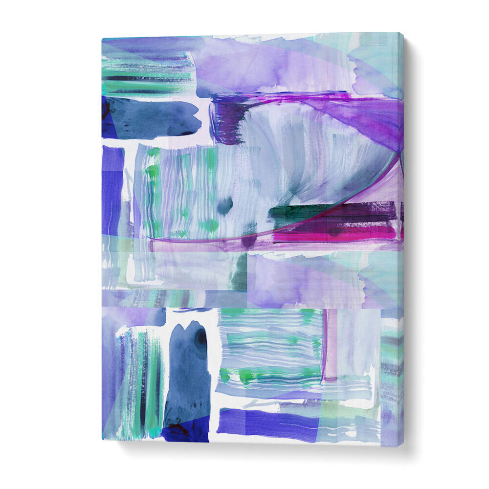 Vibrant PLUM PURPLE LILAC II, ABSTRACT PAINTINGS showcase a stunning blend of plum and lilac hues for modern decor.