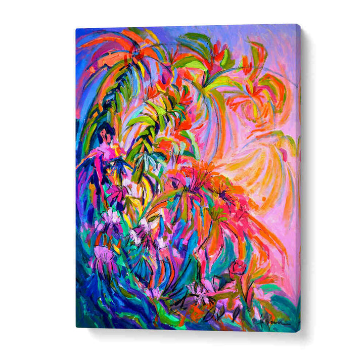 RADIANT FLORAL BALLET , ABSTRACT PAINTINGS