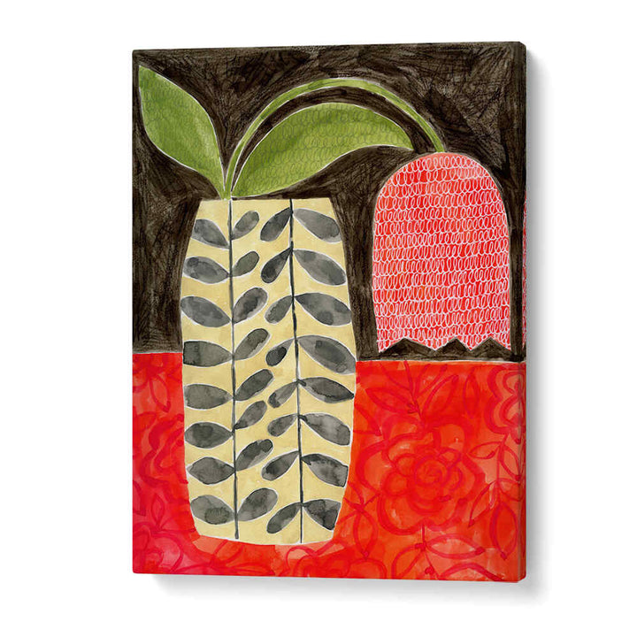 RED TULIP IN A MODERN VASE