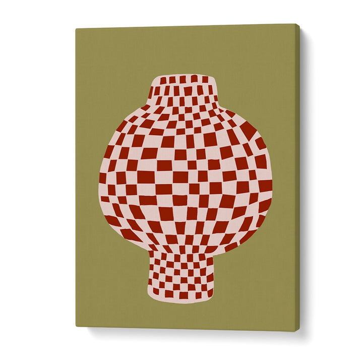 RETRO CHECKERED VASE