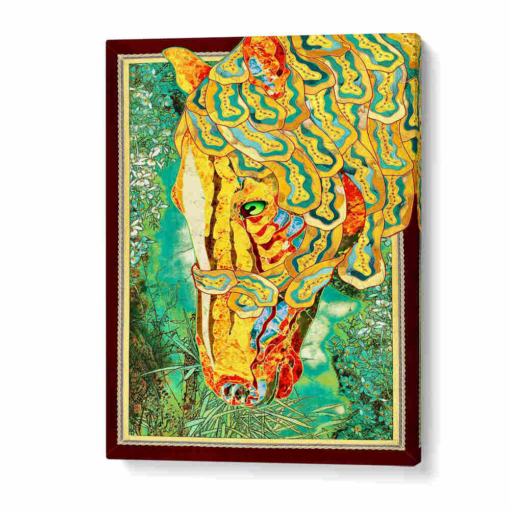 Vibrant RADIANT STALLION, ANIMAL PAINTINGS showcasing colorful horse art, perfect for animal lovers' decor.