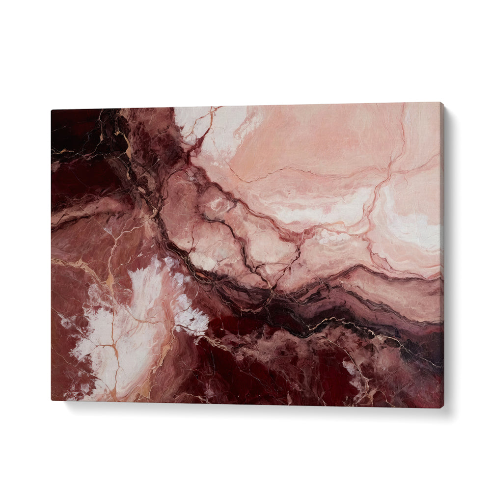 Abstract painting "ROSEWOOD ECHOES" features rich tones and elegant textures, perfect for enhancing any space.