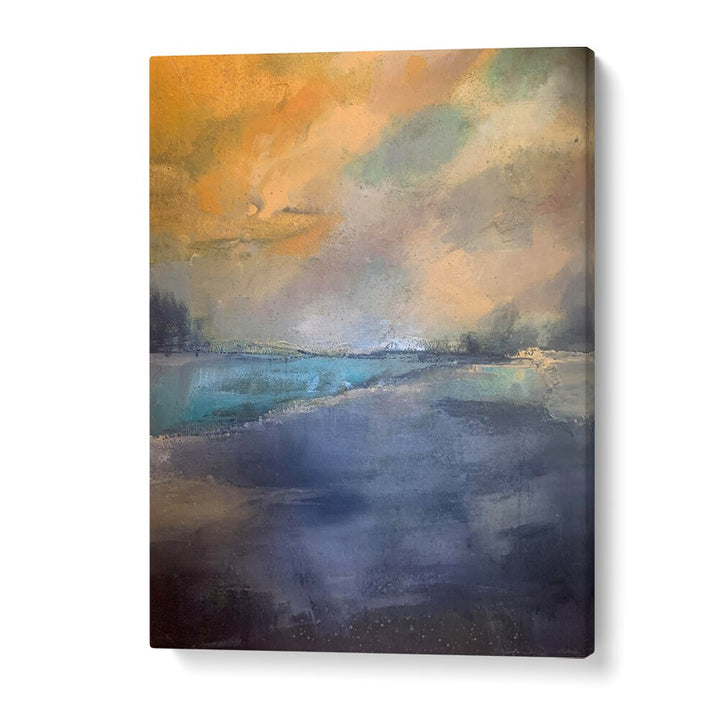 Vibrant SEA AND SKY LANDSCAPE, LANDSCAPE PAINTINGS showcasing nature's beauty, perfect for enhancing home decor.