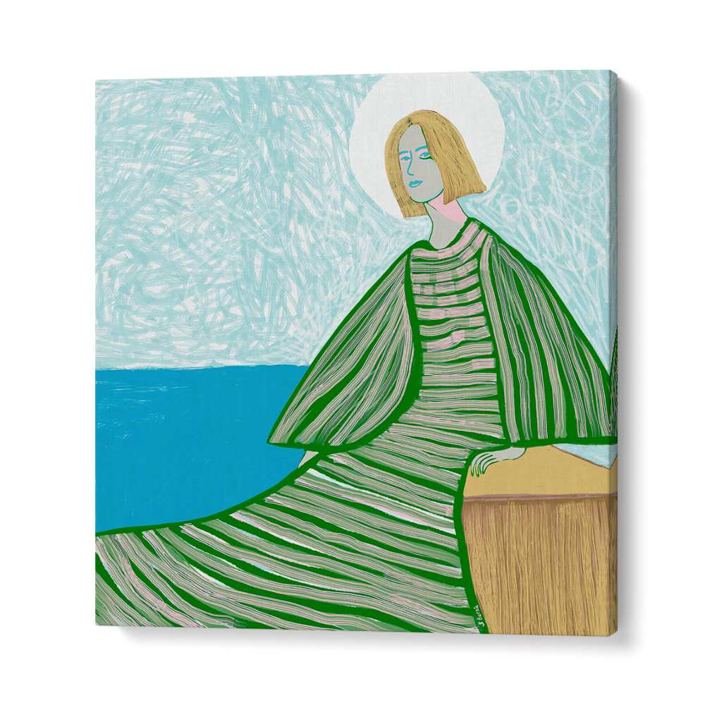 SERENE WOMAN BY WATER