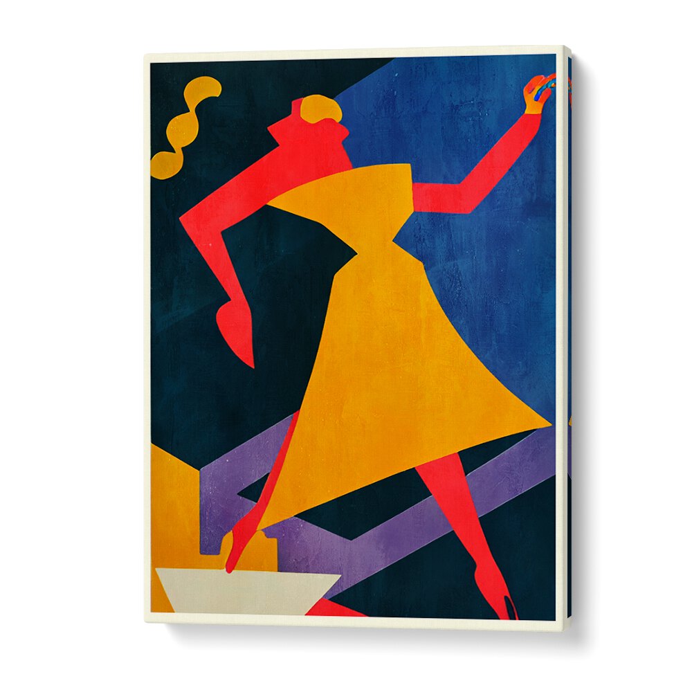 Vibrant artwork from the METROPOLIS, PORTRAITS collection, showcasing urban elegance and artistic expression.