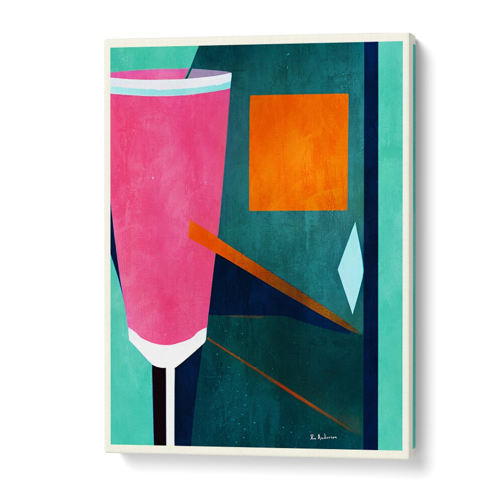 Vibrant MON PETITE CREMENT ROSEITU , BAR art piece showcasing contemporary style, perfect for cafes and bars.