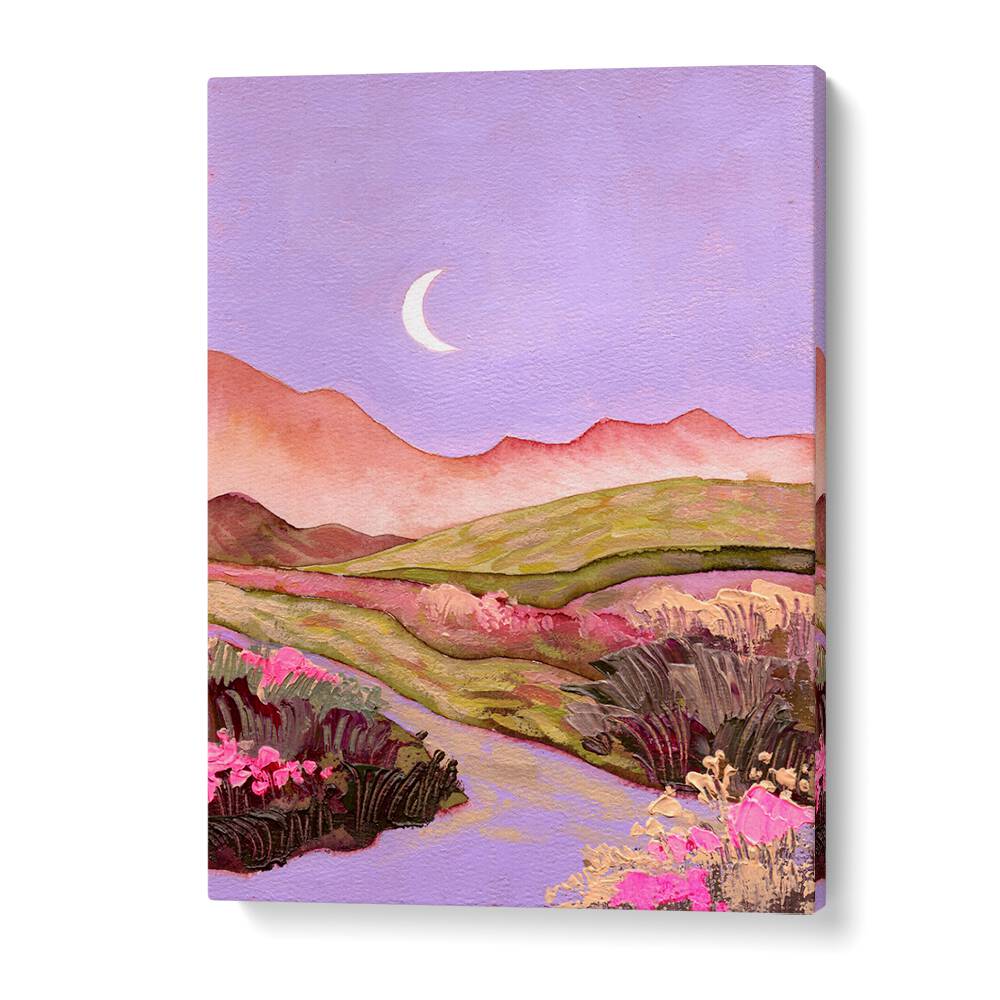 Enchanting LILAC SKY, LANDSCAPE PAINTINGS featuring serene lilac hues and tranquil landscapes to elevate your space.