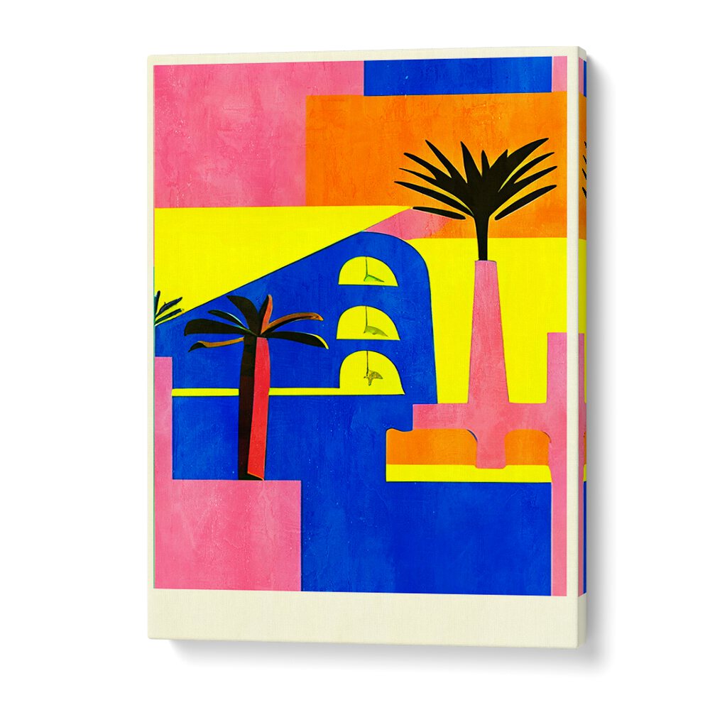 Vibrant CAIRO, BEACH PAINTINGS showcase colorful beachscapes and cultural elements, perfect for transforming your space.