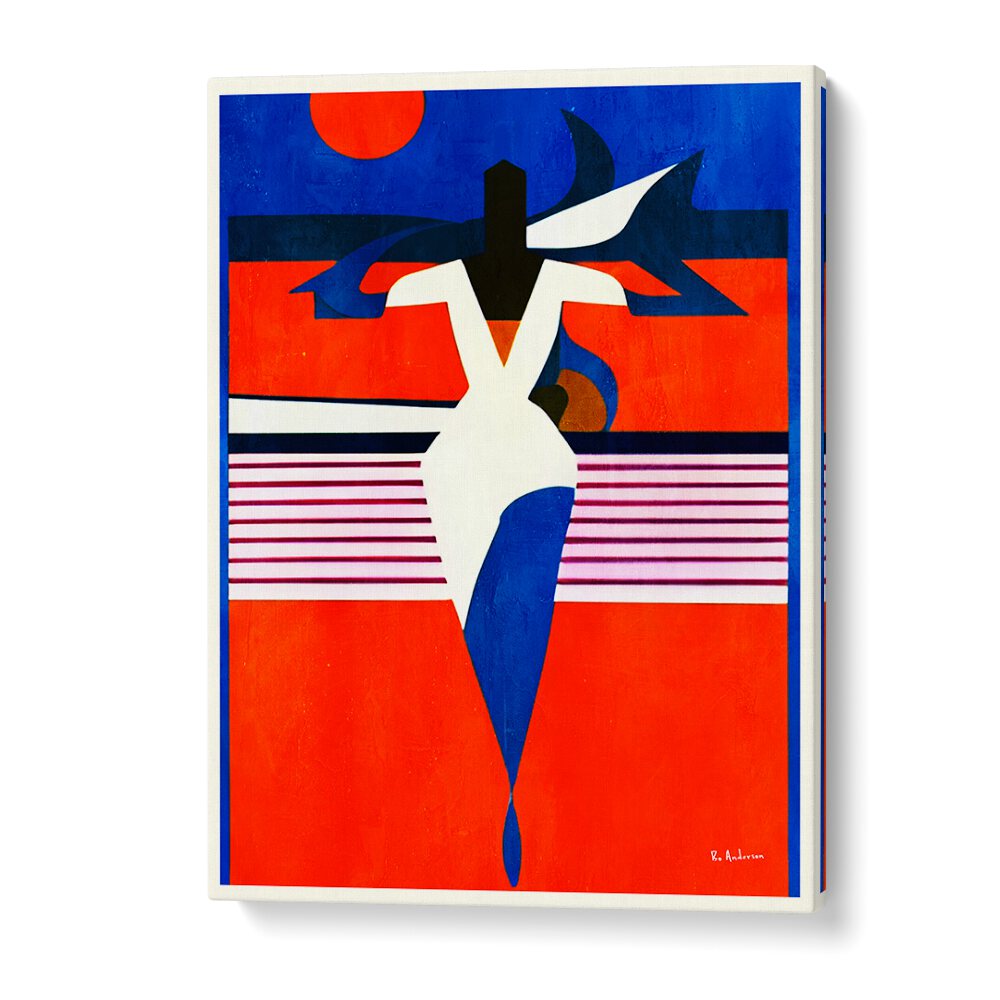 Bold and colorful artwork from LA FEMME FATALE, PORTRAITS celebrates the powerful feminine form and allure.