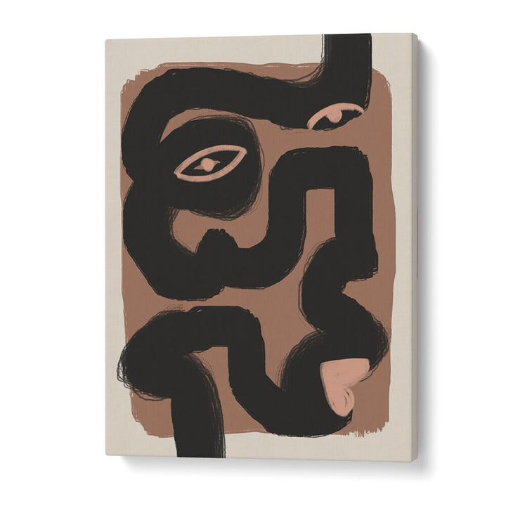 ABSTRACT BLACK PORTRAIT , ABSTRACT PAINTINGS