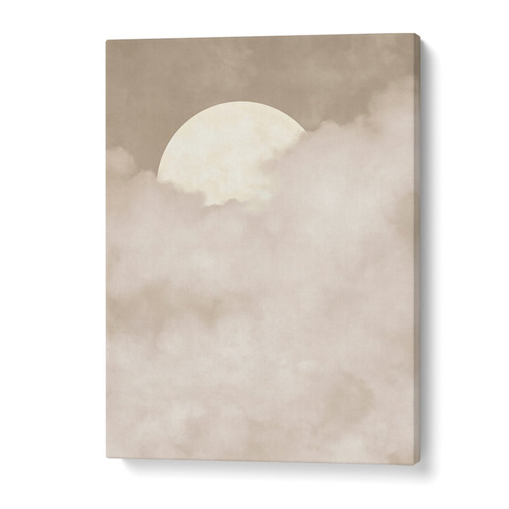 SOFT MOON ABOVE CLOUDS