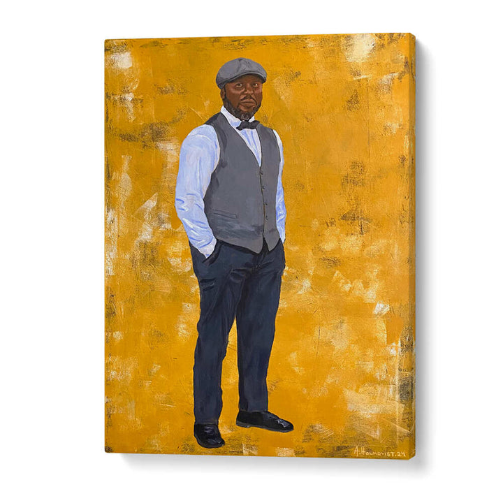 STYLISH MAN IN A CLASSIC OUTFIT , PORTRAITS & FIGURATIVE ILLUSTRATIONS