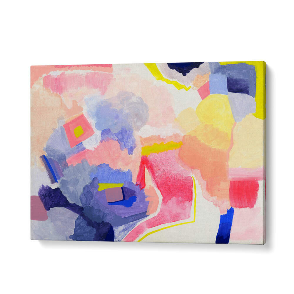 Vibrant SUMMER HAZE, ABSTRACT PAINTINGS bring the essence of summer to your living space with stunning colors.