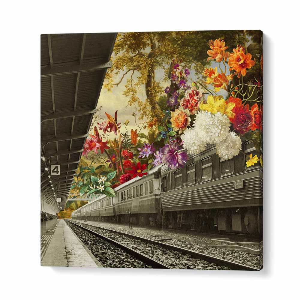 SURREAL FLORAL TRAIN