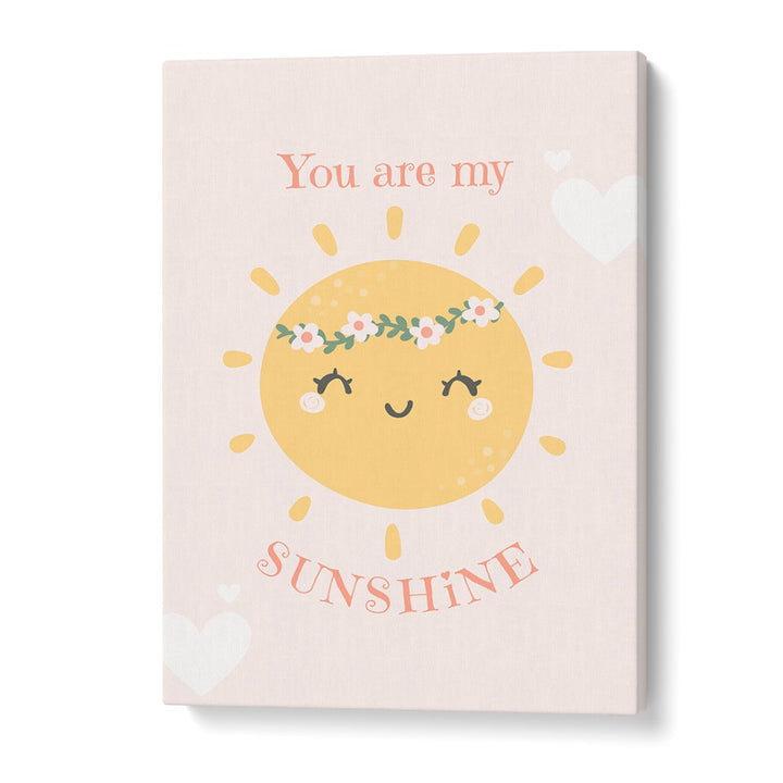 Brighten your nursery with the SMILING SUN, KIDS ROOM PAINTINGS, featuring a cheerful sun design and pastel colors.