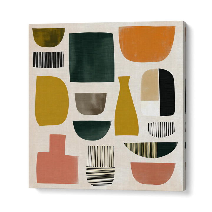 ABSTRACT SHAPES IN EARTH TONES