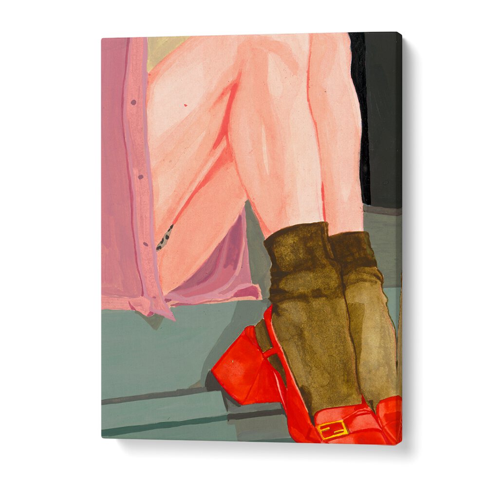 Elegant art print featuring THE WAITING GIRL, FASHION POSTERS, perfect for adding charm to any space.
