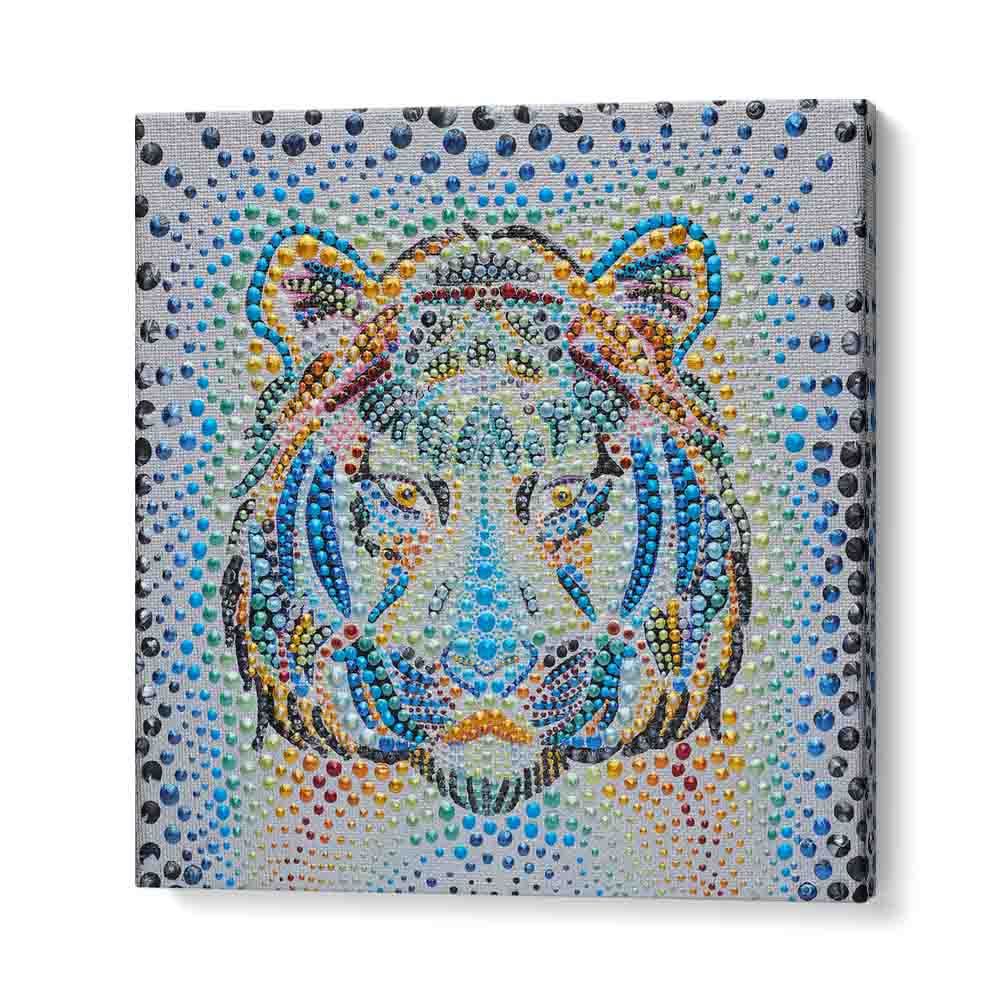 Vibrant TIGER FACE, KIDS ROOM PAINTINGS elevate any child's space with playful and imaginative designs.