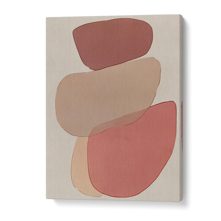 TRANSLUCENT SHAPES IN SOFT PINKS AND REDS II , BOHO ART PAINTINGS
