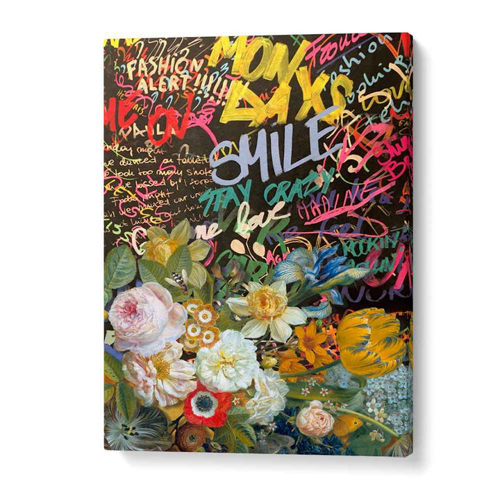 VIBRANT FLOWERS GRAFFITI