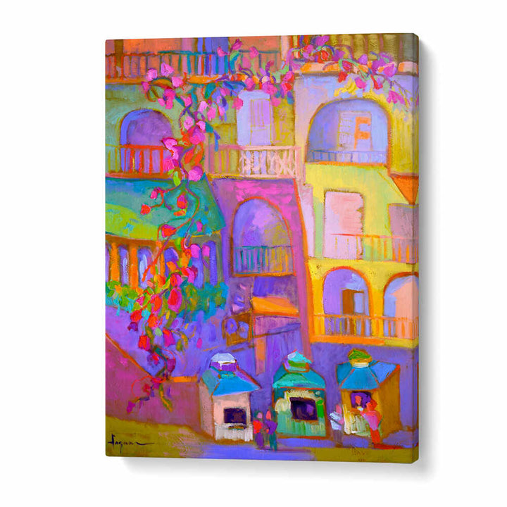 VIBRANT STREETSCAPE , ABSTRACT PAINTINGS