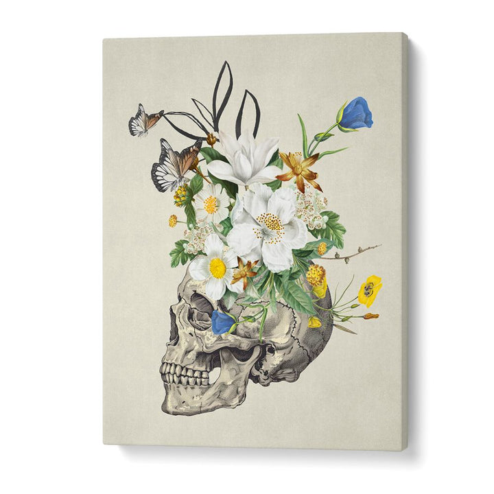 VINTAGE FLORAL SKULL