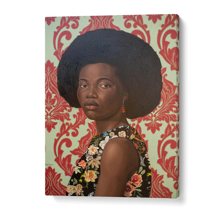 Elegant VINTAGE ROYAL, AFRICAN ART PAINTINGS showcasing rich cultural heritage and timeless beauty for your space.