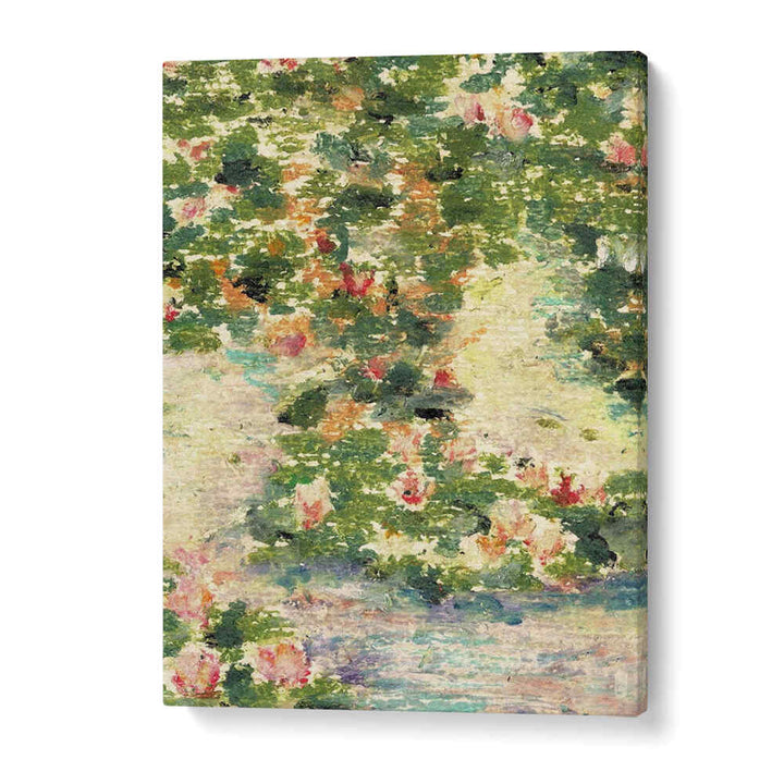 WATER LILIES , FLORAL FLOWER PAINTINGS