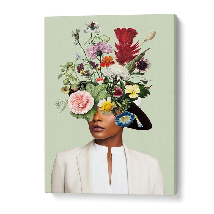WOMAN FLORAL HEADDRESS