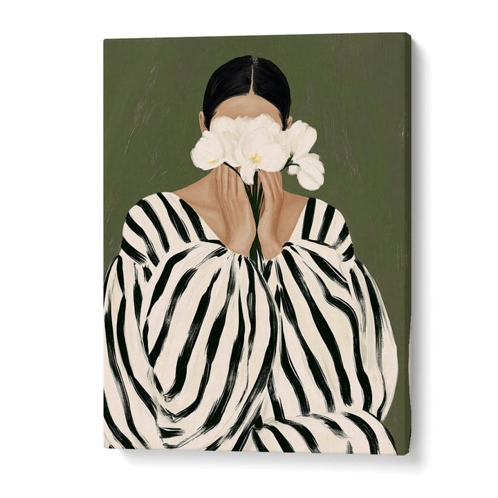 WOMAN WITH WHITE ORCHIDS II