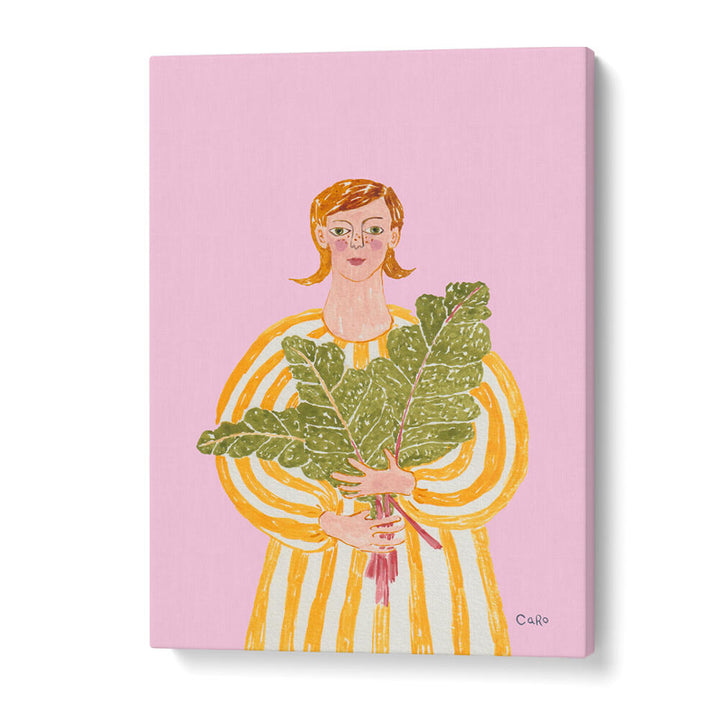 WOMAN WITH MANGOLD , PORTRAITS & FIGURATIVE ILLUSTRATIONS