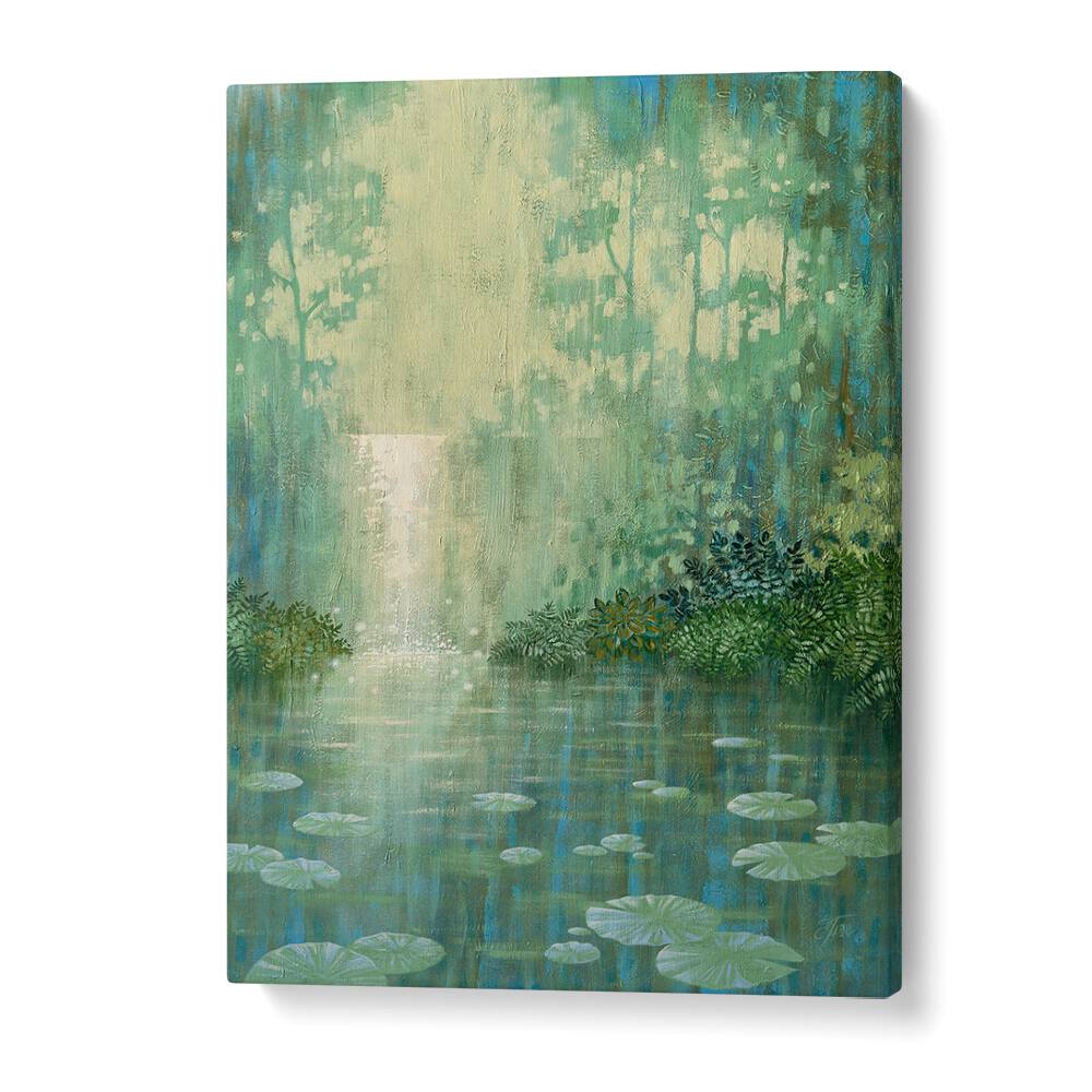 Serene WATERLILY POND , LANDSCAPE PAINTINGS enhance any space with vibrant colors and tranquil beauty. Perfect for home decor.