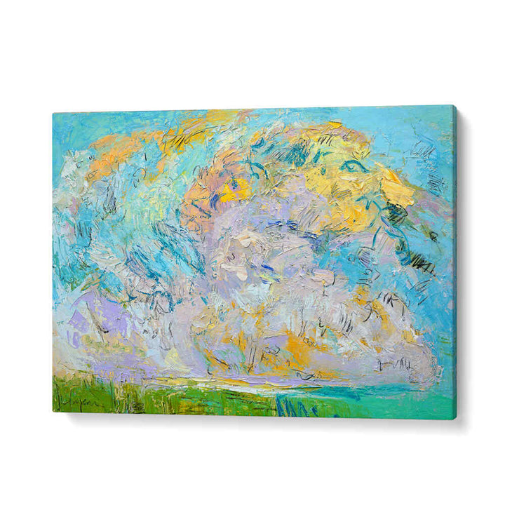 WHIMSICAL CLOUDSCAPE , LANDSCAPE PAINTINGS GalleryWrap canvas with soft floating clouds and luminous pastel horizon