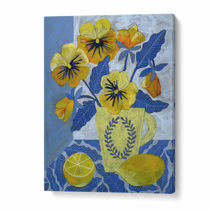 YELLOW PANSIES AND LEMONS