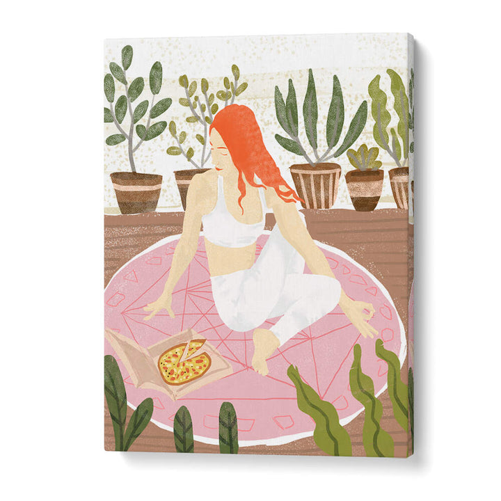 YOGA + PIZZA , PORTRAITS & FIGURATIVE ILLUSTRATIONS