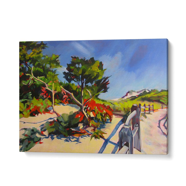 ISLAND BEACH WALK , LANDSCAPE PAINTINGS