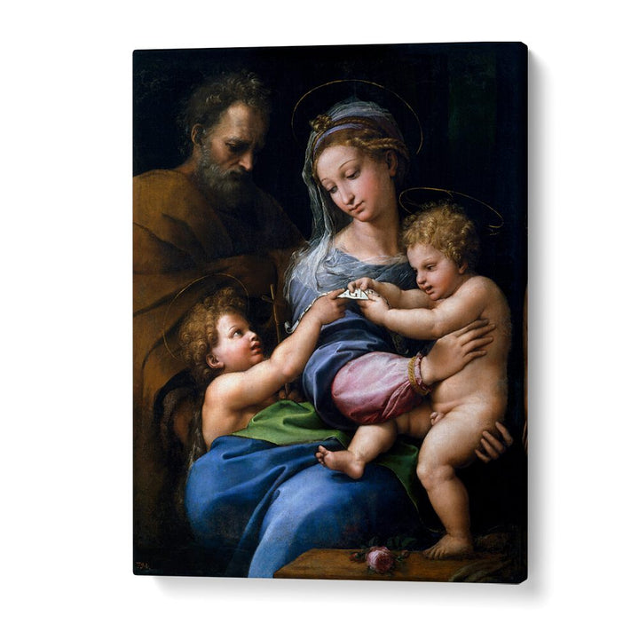 MADONNA OF THE ROSE (1517) BY RAPHAEL RAFFAELLO , VINTAGE PAINTINGS