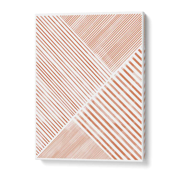 Stylish PEACHY LINE ART II, GEOMETRIC ART PRINTS featuring modern lines, perfect for elevating home decor.