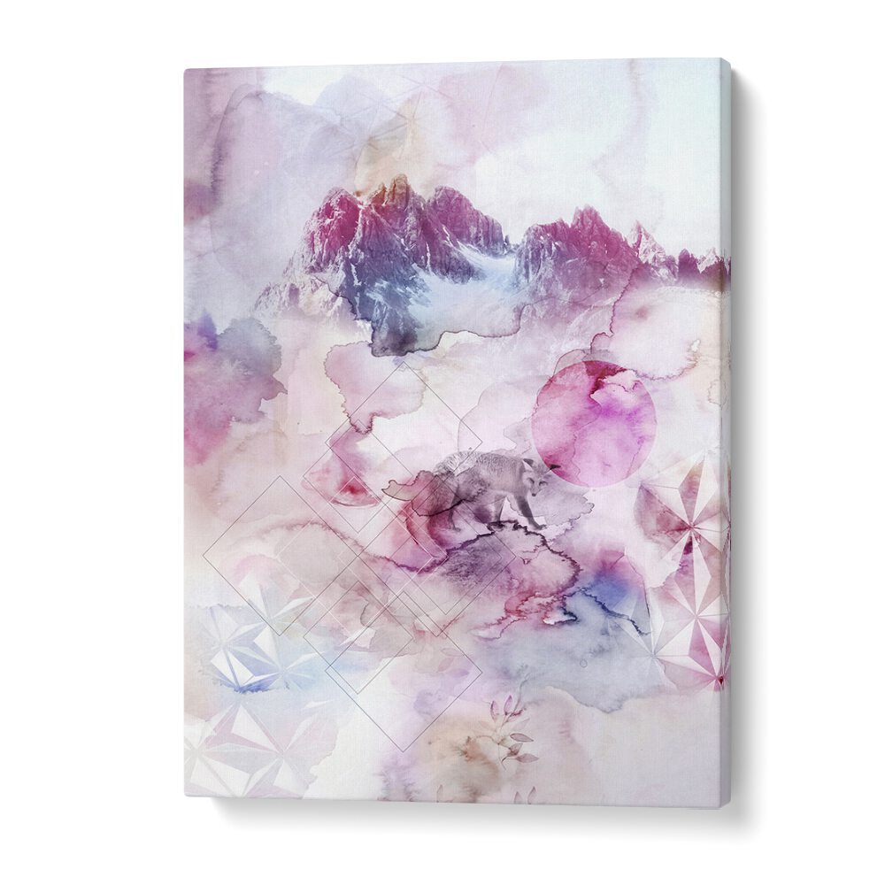DUSK III , ABSTRACT PAINTINGS features dreamy pastel colors and abstract shapes for a stunning wall décor.