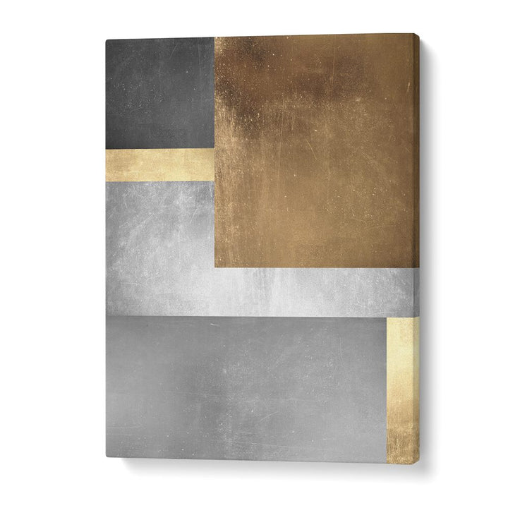 GOLD AND SILVER TEXTURES III , ABSTRACT PAINTINGS , ABSTRACT ART PRINTS