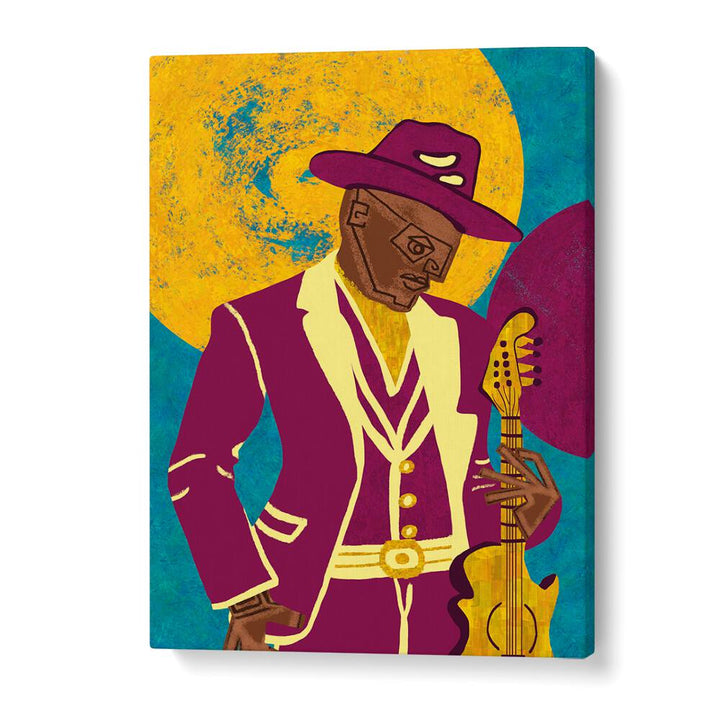 Colorful artwork of MUSICIAN GUY III, showcasing style and creativity—perfect for music lovers and collectors.