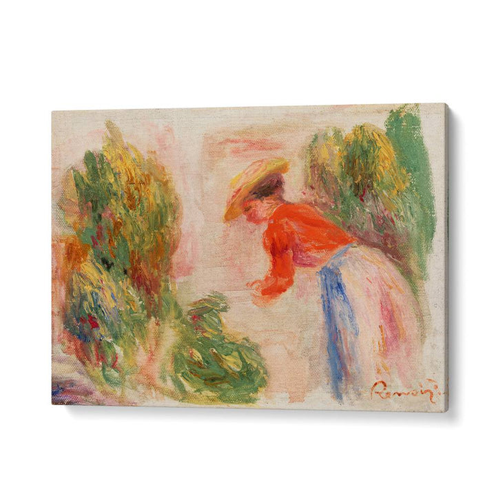 WOMAN GATHERING FLOWERS (1906–1910) , VINTAGE PAINTINGS