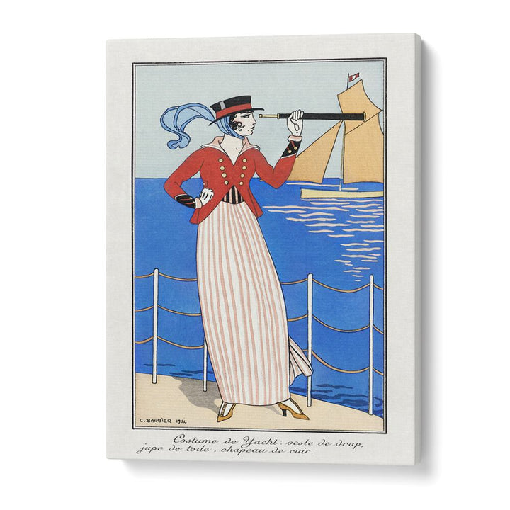 COSTUMES PARISIENS: COSTUME DE YACHT (1914) , VINTAGE PAINTINGS