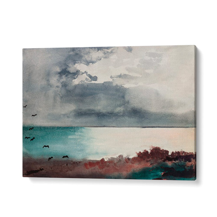 BREAKING STORM, COAST OF MAINE (1894)  ,VINTAGE PAINTINGS