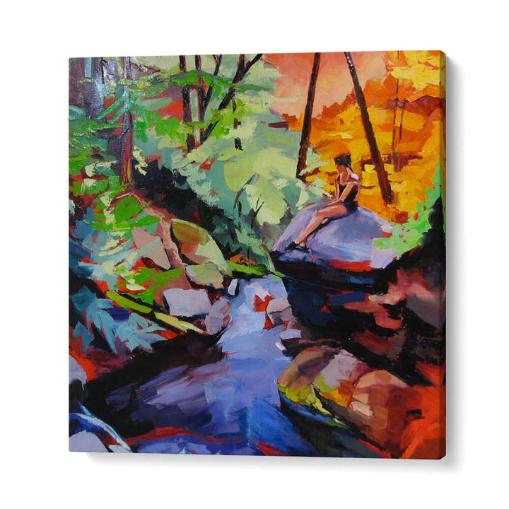 MILFROD BROOK , LANDSCAPE PAINTINGS