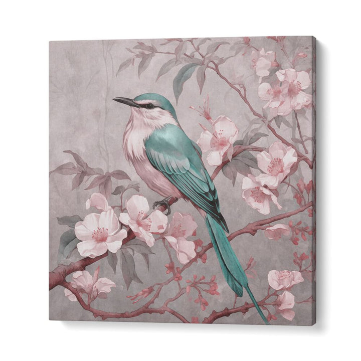 CHINOISERIE BIRD SPRING VIBES III BY ANDREA HAASE , WILDLIFE POSTERS, WILDLIFE PAINTINGS