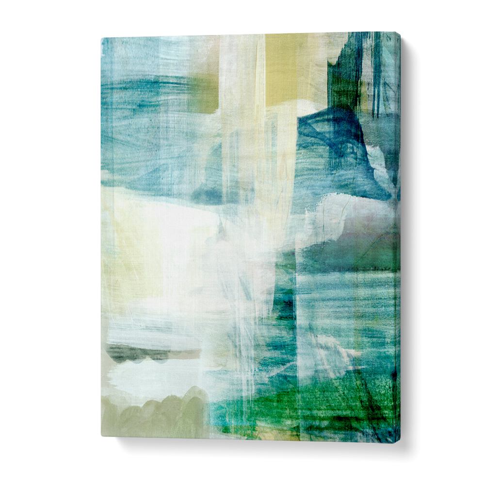 Stunning RAIN COLLAGE I, ABSTRACT PAINTINGS featuring soft colors and layered textures for a serene atmosphere.