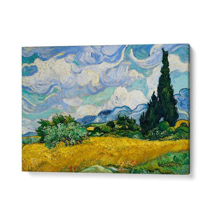 VINCENT VAN GOGH'S WHEAT FIELD WITH CYPRESSES (1889),  VINTAGE PAINTINGS